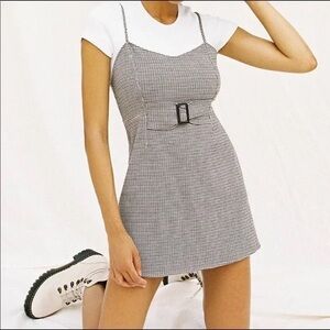 2/$20 Free People My Girl Houndstooth Mini Dress